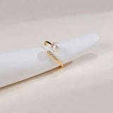 OSM Dome-Shaped Adjustable Ring 6–7mm – Gold Tone S925 Silver