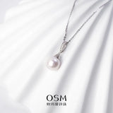 OSM Pearl 925 Silver Necklace 11-12 mm