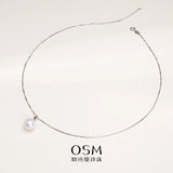 OSM Pearl Necklace 10–11 mm White 925 Silver
