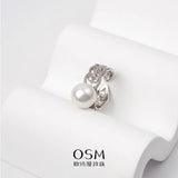 OSM Round Adjustable CZ Ring 11–12mm – Silvery White