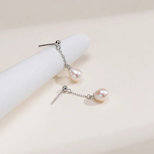 OSM Oval Earrings 7–8mm – S925 Silver
