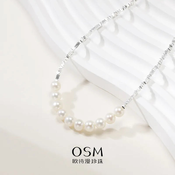 OSM Pearl Necklace 6–7 mm – 925 Silver