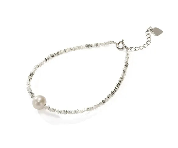 OSM Pearl Bracelet with S925 Silver Clasp & Extension Chain