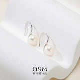 OSM Pearl Earrings 8–9mm S925 Silver