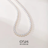OSM Pearl Necklace 6–7 mm with S925 Sterling Silver Clasp