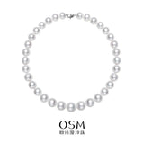 OSM Pearl Necklace 11–13 mm with S925 Sterling Silver Clasp