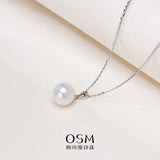 OSM Pearl Necklace 10–11 mm White 925 Silver