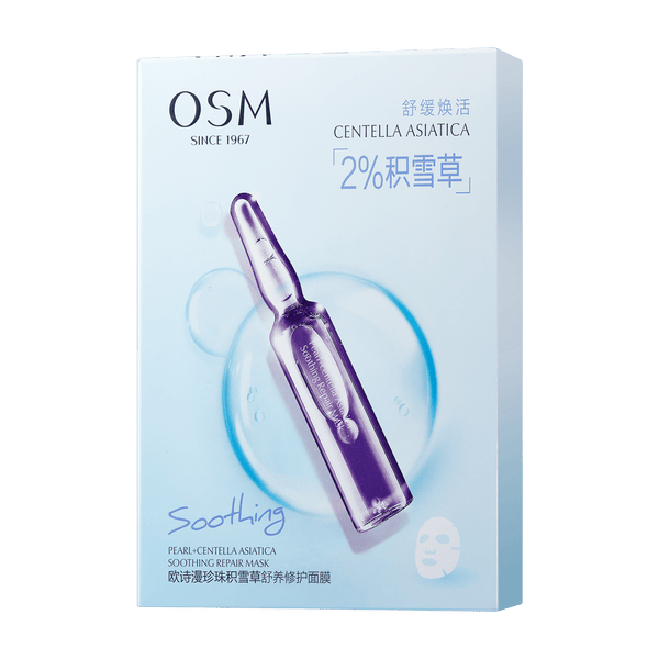 OSM Pearl + Centella Asiatica Soothing Repair Mask (25ml × 5 Sheets)