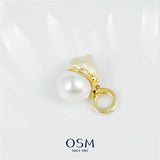 OSM GOLD Pearl Necklace 11–12 mm  925 Silver