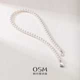 OSM Pearl Necklace 6–7 mm with S925 Sterling Silver Clasp